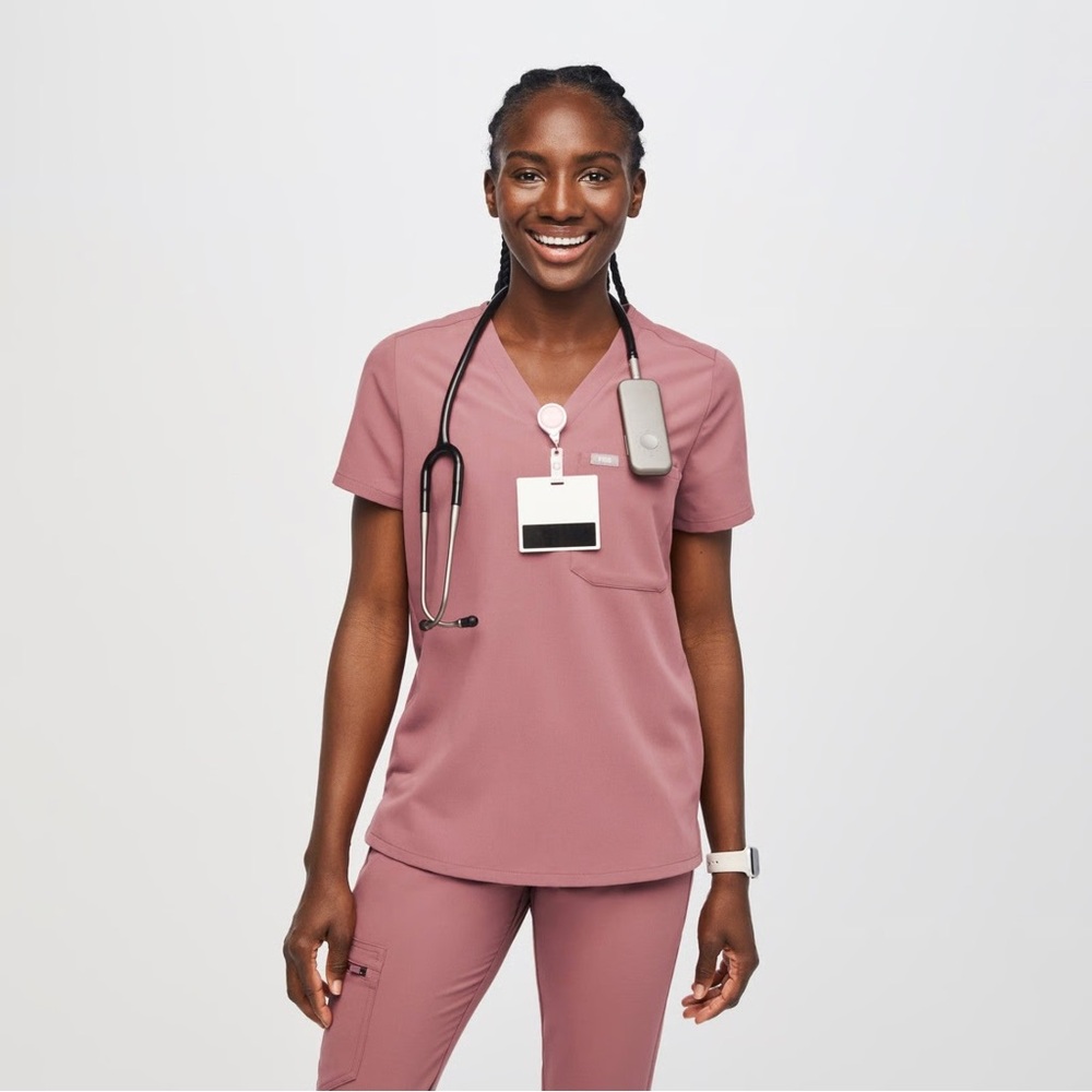 FIGS Mauve Scrub Set — Catarina Top XXS + Zamora Jogger XS - Picture 11 of 11